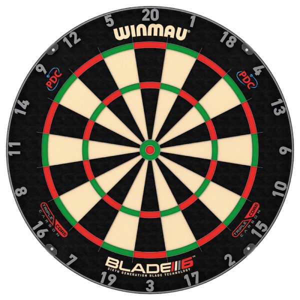 Cible traditionnelle Winmau-Blade 6 Carbon Triple Core