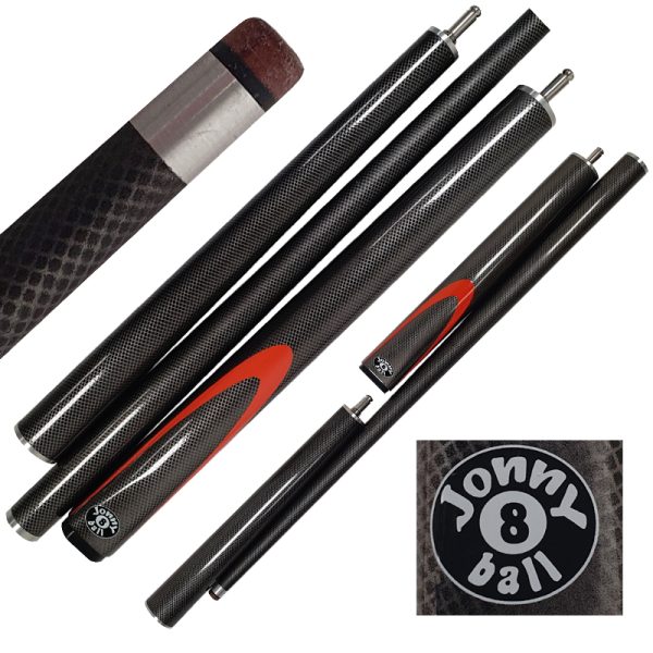 Graphite Break Cue J&B Inferno Black 3 pièces