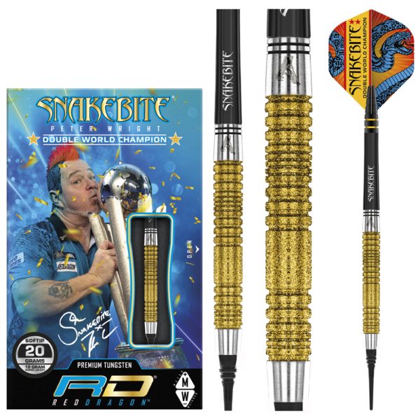 Jeu nylon Red Dragon Peter Wright Double WC SE Gold Plus 90% tgs 20g